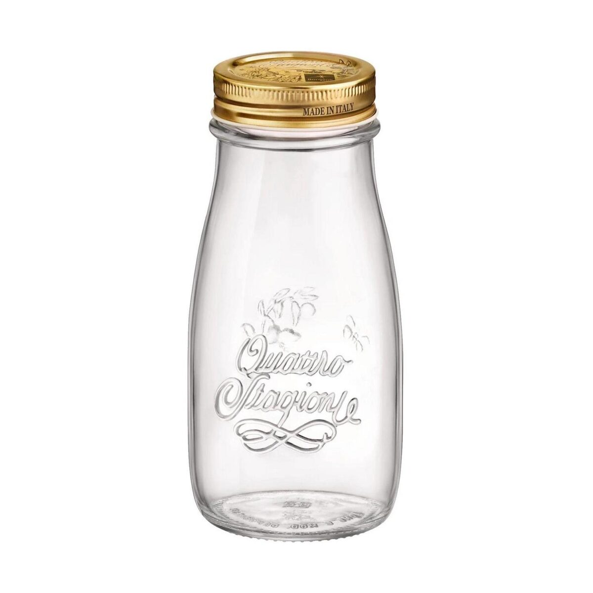 6x Bormioli Rocco 400ml Quattro Stagioni Glass Bottles with Screw Top Lid - Image 4