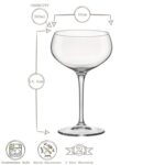 6x Bormioli Rocco Bartender Glass Champagne Coupe Saucers Glasses 305ml - Image 3