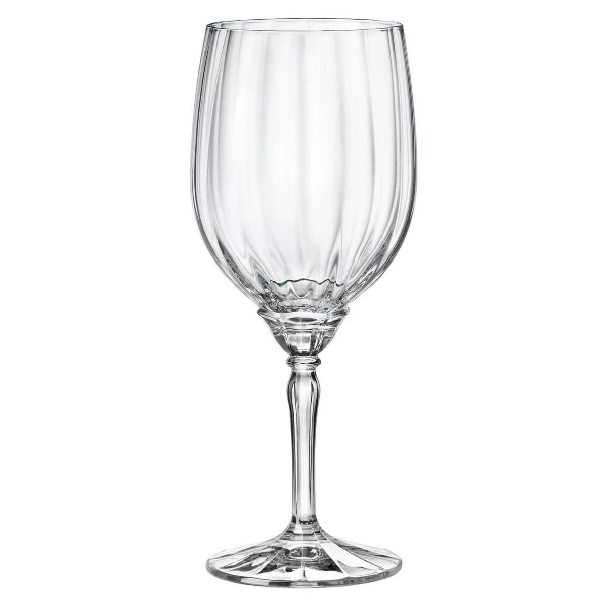 6x Bormioli Rocco Florian Red Wine Glasses Large Glass White Rose 535ml Clear - Image 5