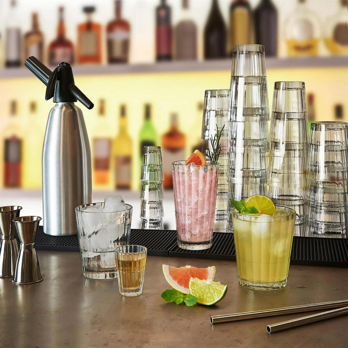 6x Bormioli Rocco Oxford Bar Highball Glasses Drinking Tumblers 395ml Clear - Image 6