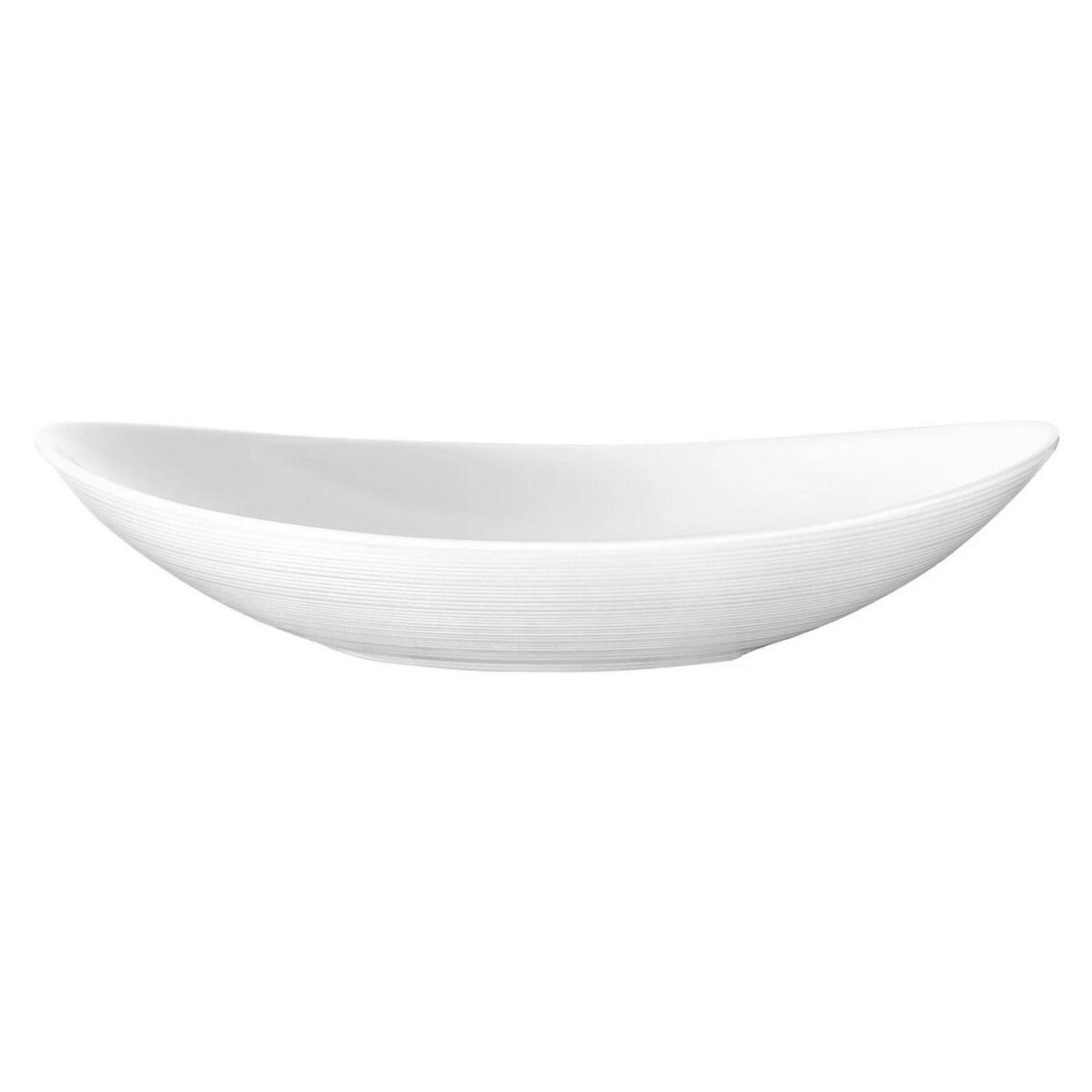 6x Bormioli Rocco White 23cm Glass Prometeo Oval Soup Plates Dinner Pasta Set - Image 4