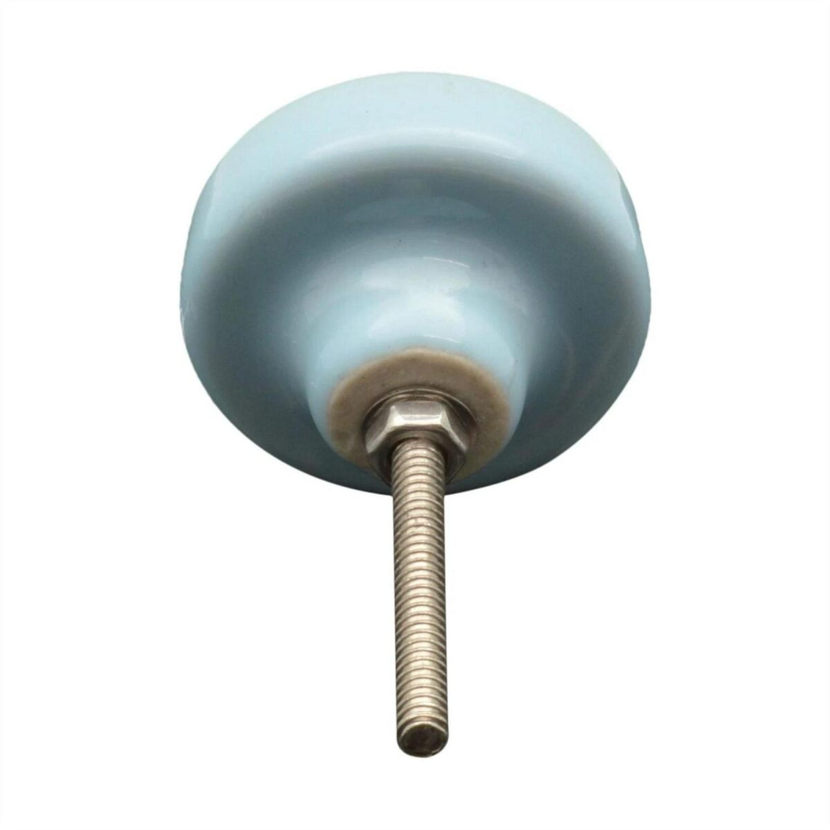 6x Ceramic Cabinet Knobs Kitchen Cupboard Door Drawer Handles Blue Button - Image 5