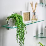 6x Clear 60cm Floating Glass Wall Shelves Bathroom Shelf with Chrome Brackets - Image 5