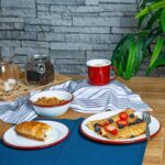 6x Coloured Enamel Mugs Metal Camping Tea Coffee Hot Drinks Cups Set 375ml Red - Image 7