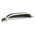 6x Curved Cabinet Cup Handle Cast Iron Cupboard Handles 130mm x 50mm Raw - Image 2