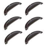 6x Curved Cabinet Cup Handle Cast Iron Cupboard Handles 130mm x 50mm Raw