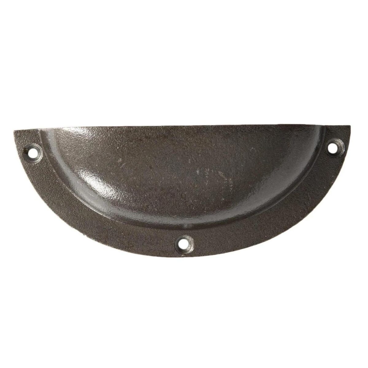 6x Curved Cabinet Cup Handle Cast Iron Cupboard Handles 130mm x 50mm Raw - Image 3