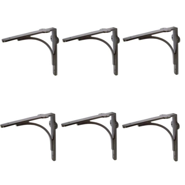 6x Curved Iron Shelf 5d58dbdaf1d2dc152956db68c88e4efc