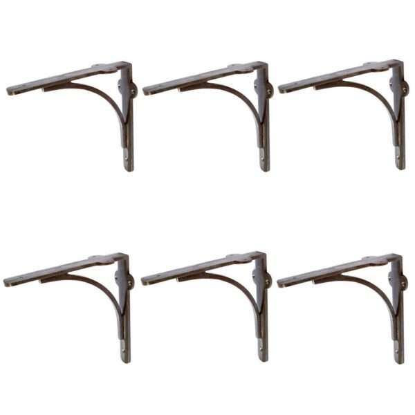 6x Curved Iron Shelf 84f50724c26a112454f67975437fc45b