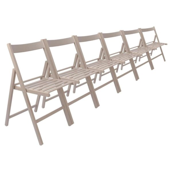 6x Dove Grey Wooden 6457b7e9500d30ba54daa9fe2c33881c
