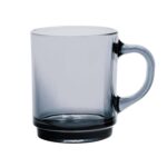 6x Duralex Grey 260ml Versailles Glass Coffee Mugs Cappuccino Tea Cup Mug - Image 4