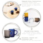 6x Duralex Grey 260ml Versailles Glass Coffee Mugs Cappuccino Tea Cup Mug - Image 2