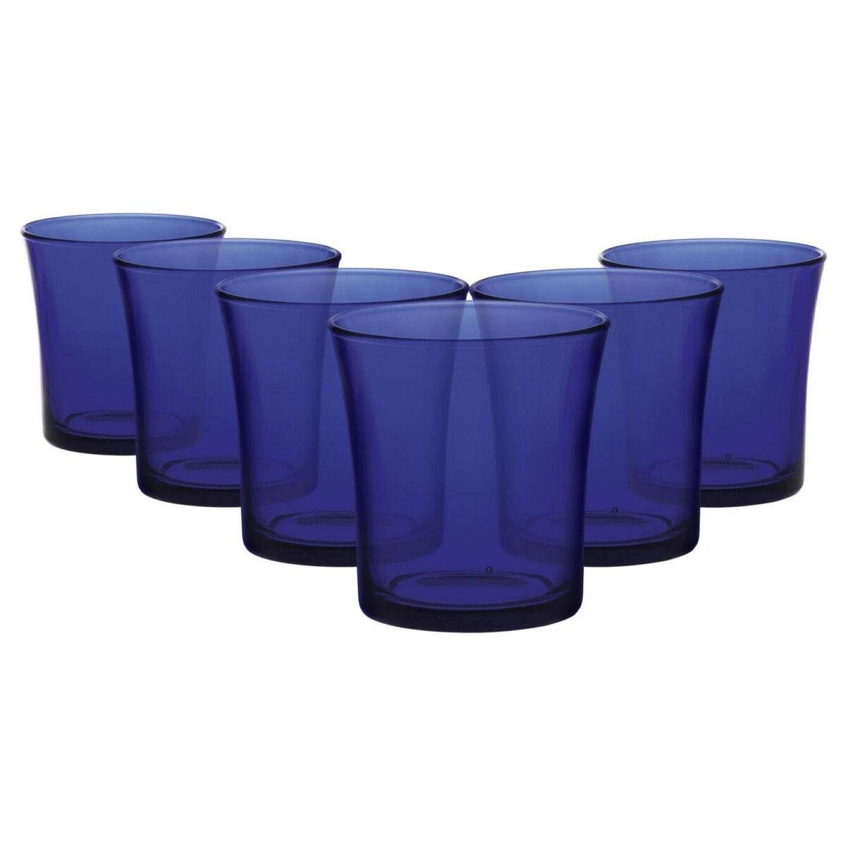 6x Duralex Lys Tumbler Glasses Water Whiskey Drinking Cup Set 210ml Sapphire - Image 1