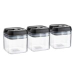 6x Flip Lock Plastic Food Storage Containers Kitchen Pantry Food Canister 500ml