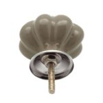6x Floral Ceramic Cabinet Knobs Vintage Cupboard Door Drawer Handles Grey - Image 5