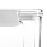 6x Food Storage Containers Plastic Kitchen Organiser Jars Clip Lid 460ml White - Image 5