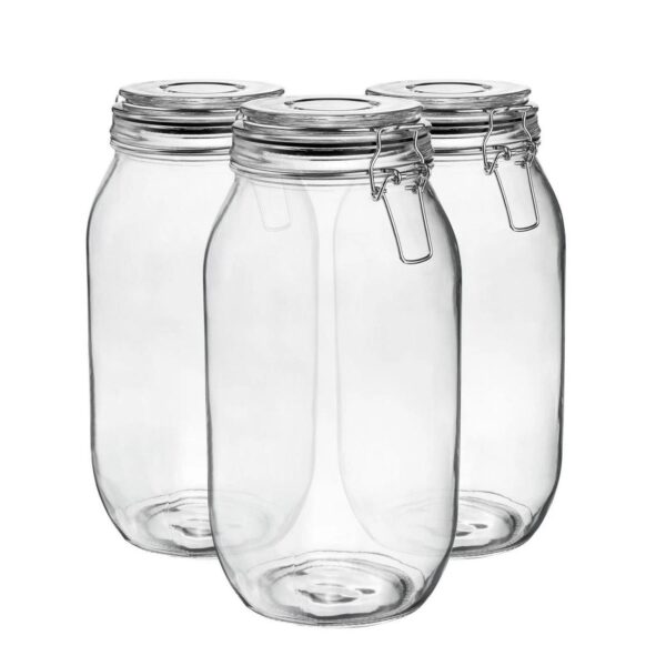 6x Glass Storage Jar 083a84b1f7cc32d5c4edd89d32d3a6ed