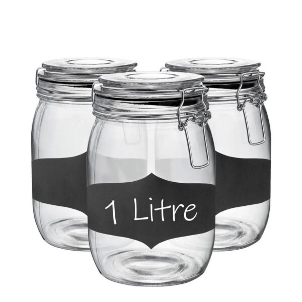6x Glass Storage Jar 16026ee363adf612f111418f1719c397