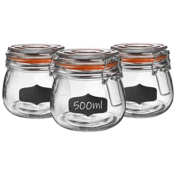 6x Glass Storage Jar 9120687a167e4d5afa363ae8c1b282e4