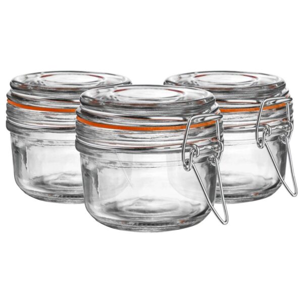 6x Glass Storage Jar a5a960e190f2dfe69213b16d25a3c123