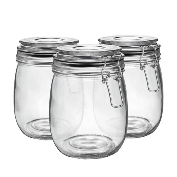 6x Glass Storage Jar c879c7102709f3ee85d0e0971ac221ed