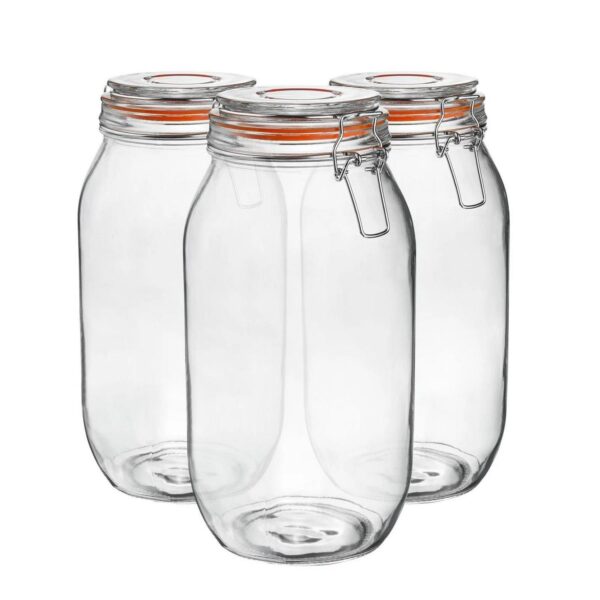 6x Glass Storage Jar cbec888fb89b78c13fe3af8c8d846dab
