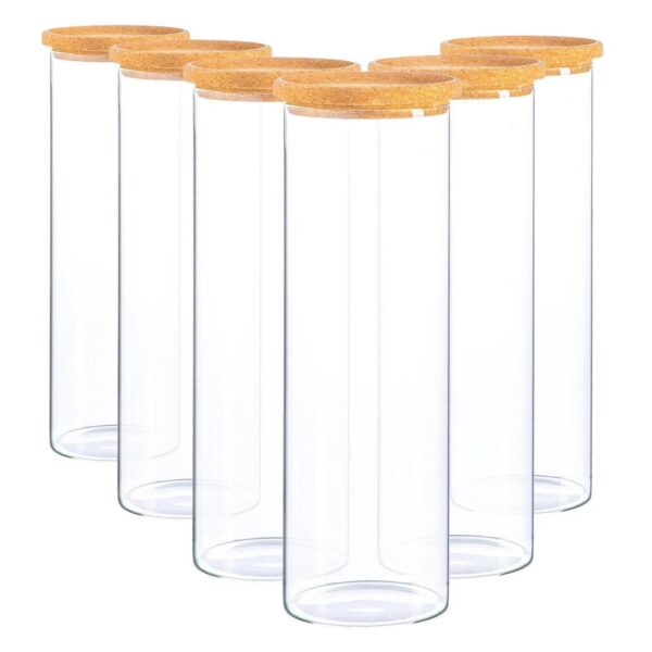 6x Glass Storage Jar d34e9afacaa1449f9c696911f92c7084