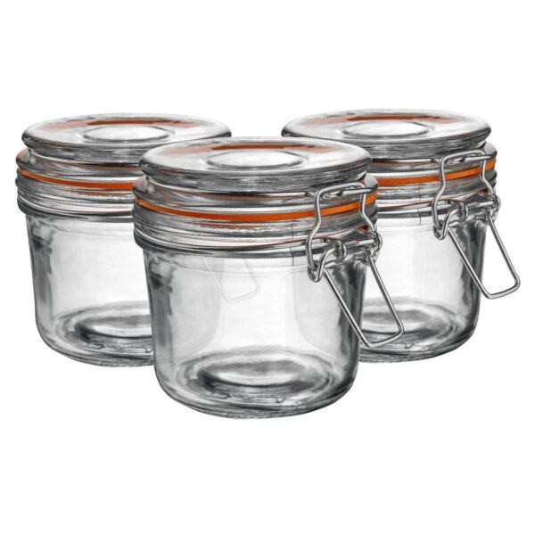6x Glass Storage Jar e25c0b5da22c43b2eda47833374a6616