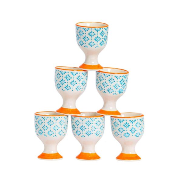 6x Hand Printed Egg 5fc281ab72f459906b5a24f0db314b6e