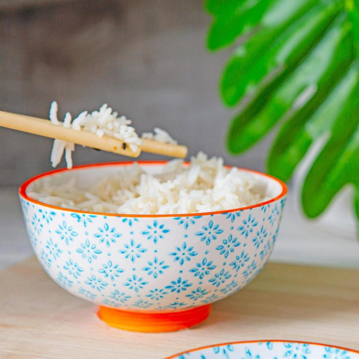 6x Hand-Printed Rice Bowls Japanese Porcelain Ramen Dessert Crockery 12cm Blue - Image 5