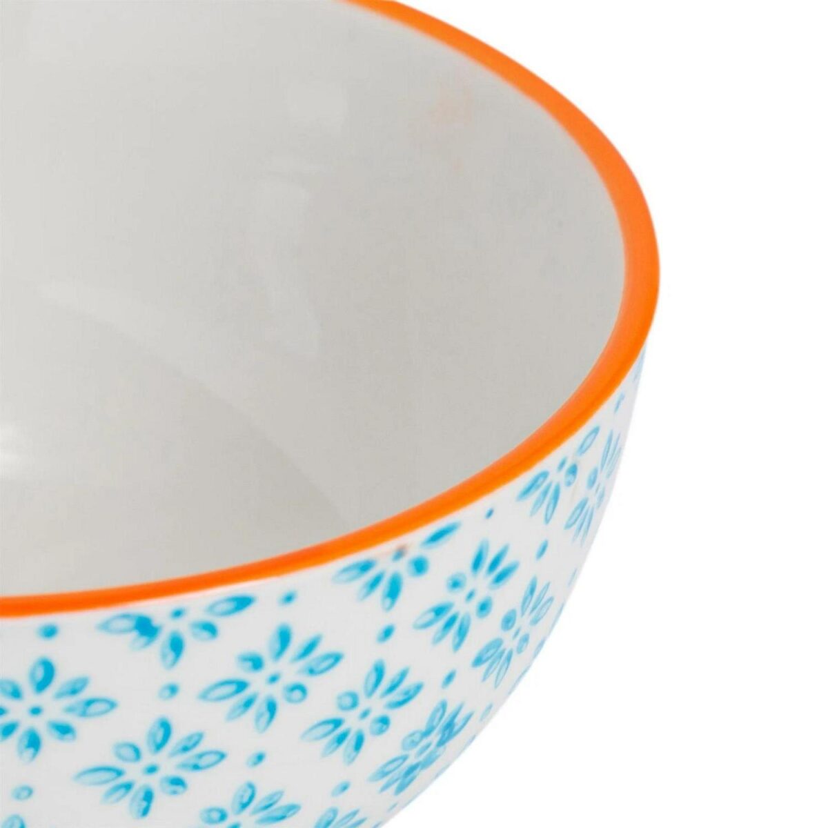 6x Hand-Printed Rice Bowls Japanese Porcelain Ramen Dessert Crockery 12cm Blue - Image 4