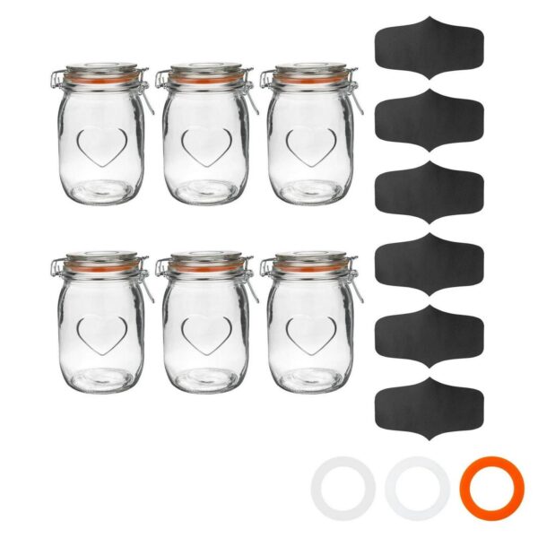 6x Heart Glass Stora 594a82dc9d834ec5591fc0cc66ed9523