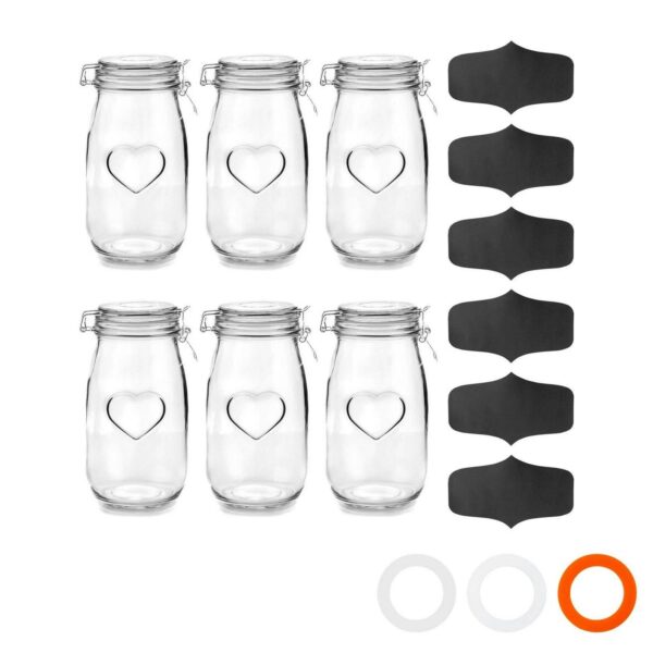 6x Heart Glass Stora b0c11fd5d8d0d770b8f18807422fa9a9