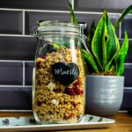 6x Heart Glass Storage Jar Labels Food Preserving Container 6.5 x 5cm Black - Image 5