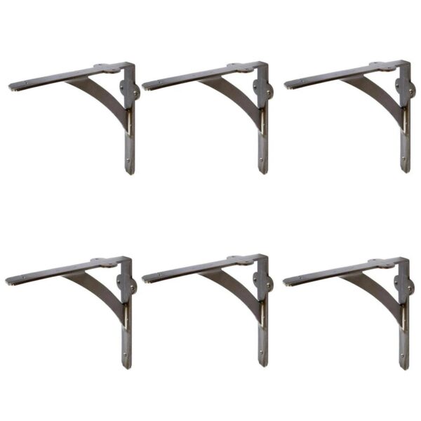 6x Iron Shelf Bracke b6d0208b60b79823dd5596be852819ca