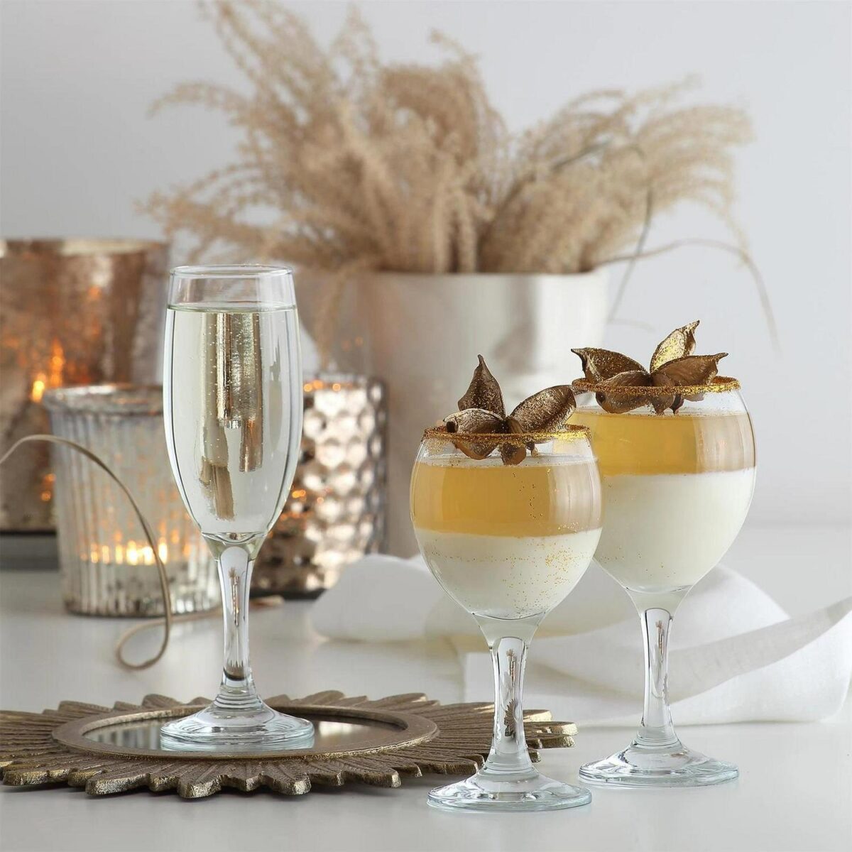 6x LAV 190ml Misket Glass Champagne Flutes Prosecco Wedding Party Glasses Set - Image 5
