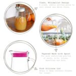 6x LAV 1.8L Misket Glass Water Jugs with Silicone Lid Juice Milk Drinks Carafe - Image 2