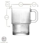 6x LAV 270ml Helen Stacking Glass Coffee Cups Tea Latte Cappuccino Glasses - Image 3