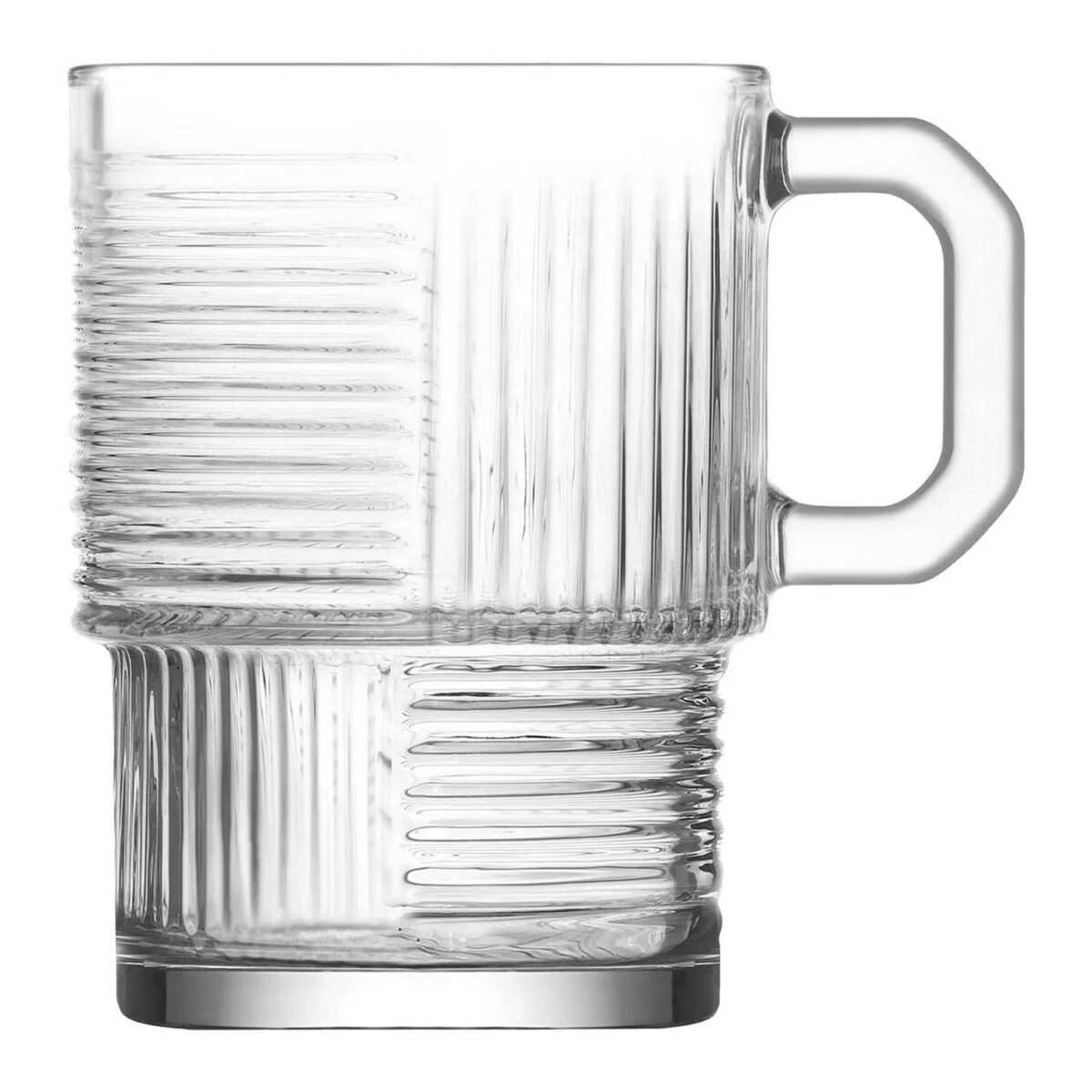 6x LAV 270ml Helen Stacking Glass Coffee Cups Tea Latte Cappuccino Glasses - Image 4