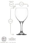 6x LAV 365ml Misket Red Wine Glasses Party Cocktail Drinking Glass Goblet Set - Image 3