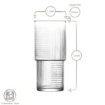 6x LAV 515ml Helen Stacking Highball Glasses Juice Cocktail Drinking Tumblers - Image 3