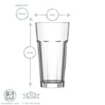 6x LAV Aras Highball Glasses Tall Glass Water Drinking Tumblers Set 360ml - Image 3