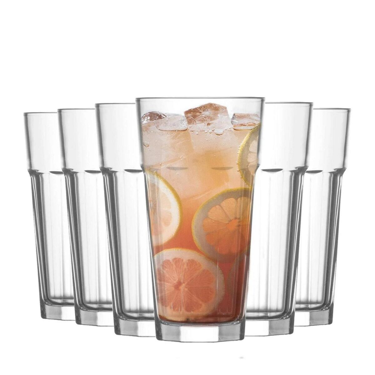 6x LAV Aras Highball Glasses Tall Glass Water Drinking Tumblers Set 360ml - Image 1