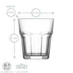 6x LAV Aras Whiskey Glasses Glass Scotch Rum Drinking Tumblers Set 305ml - Image 3
