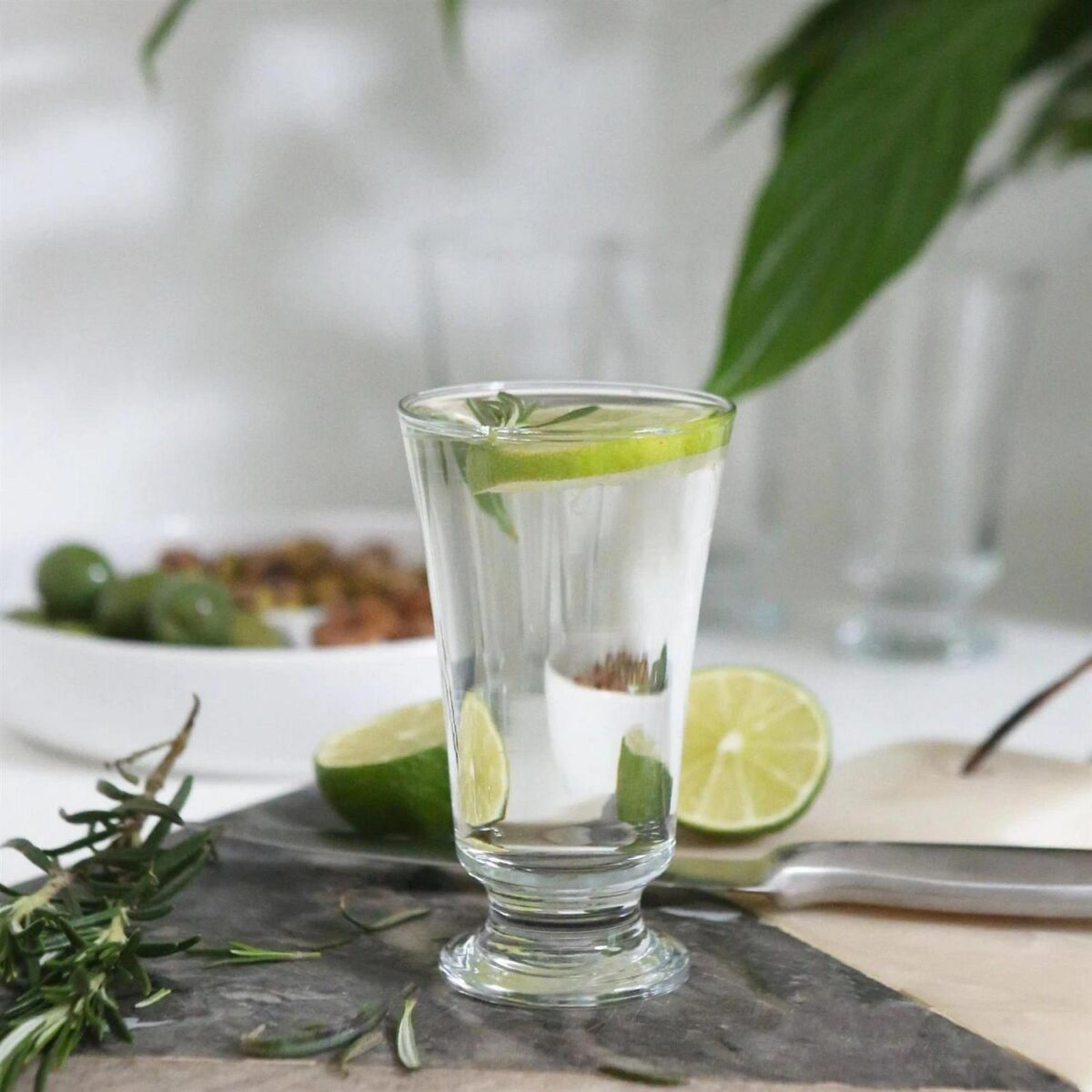 6x LAV Clear 150ml Troya Glass Footed Tumblers Water Juice Cocktail Glasses - Image 6