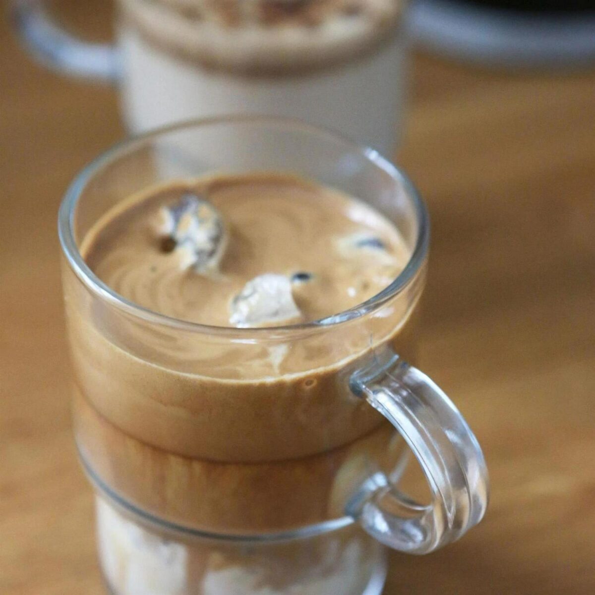 6x LAV Clear 350ml Cozy Stacking Glass Coffee Cups Tea Latte Cappuccino Glasses - Image 6