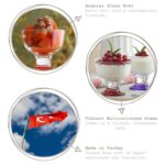 6x LAV Destina Glass Ice Cream Bowls Small Dessert Cups 285ml Multicolour - Image 2