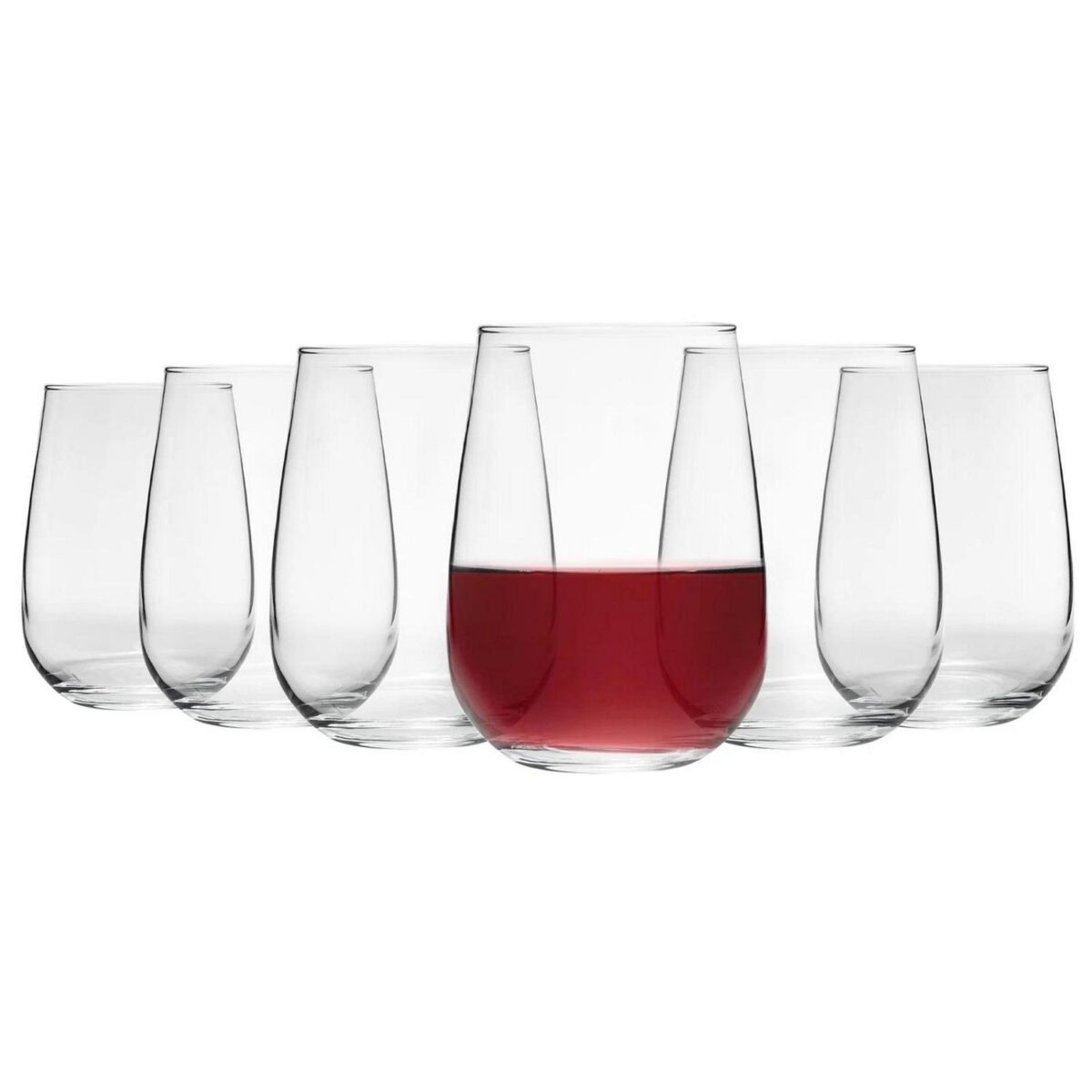 6x LAV Gaia Extra Large Stemless Wine Glasses Red White Drinking Gift Set 590ml - Image 1