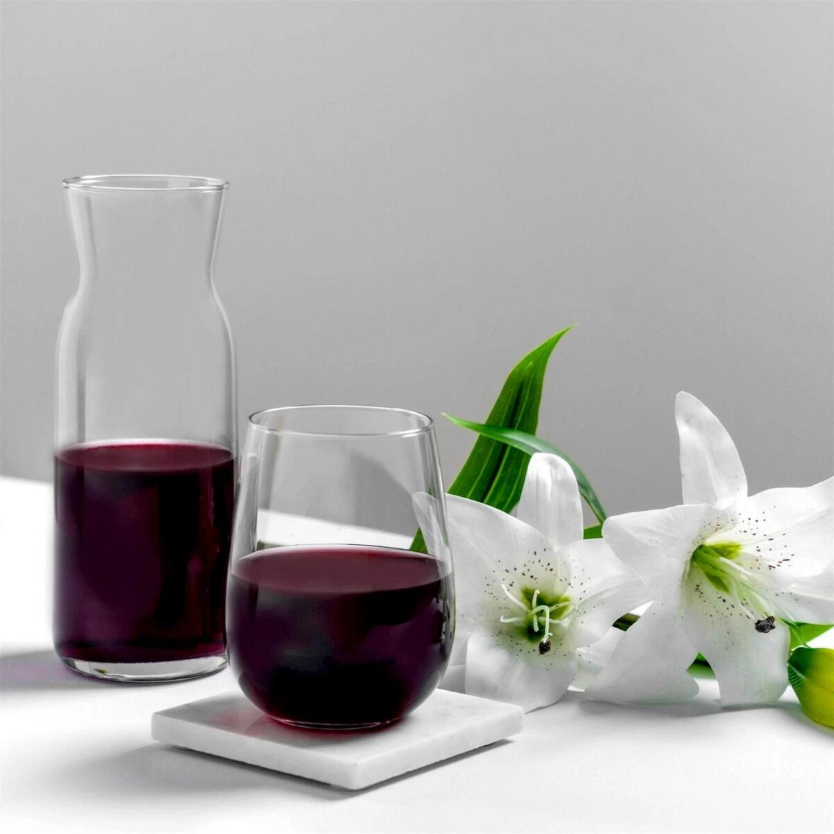 6x LAV Gaia Stemless Red Wine Glasses Large Glass White Drinking Gift Set 475ml - Image 6