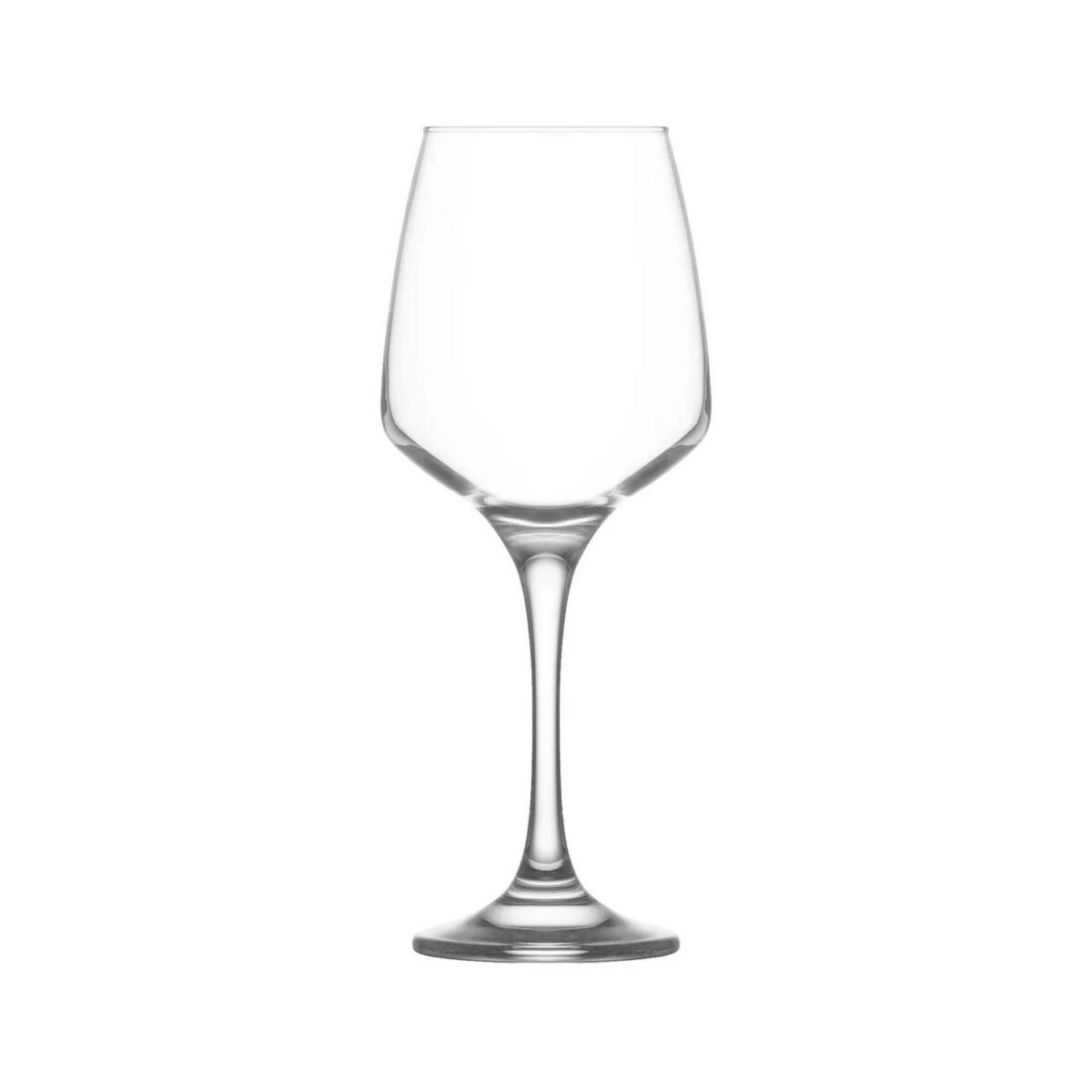 6x LAV Lal Red Wine Glasses Large Glass White Rose Long Stem Party Set 400ml - Image 5